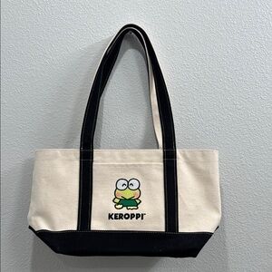 BAGGU Keroppi Canvas Tote. Sanrio Collection